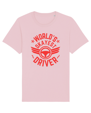 World'S Okayest Driver Cotton Pink