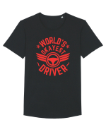 World'S Okayest Driver Tricou mânecă scurtă guler larg Bărbat Skater
