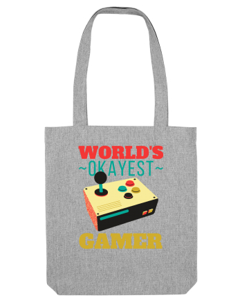 World's Okayest Gamer Heather Grey