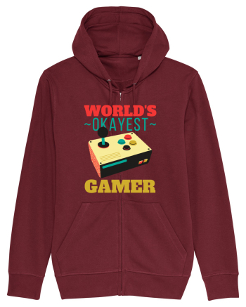 World's Okayest Gamer Burgundy