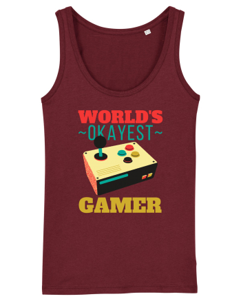 World's Okayest Gamer Burgundy