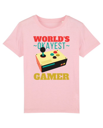 World's Okayest Gamer Cotton Pink