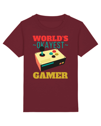 World's Okayest Gamer Burgundy