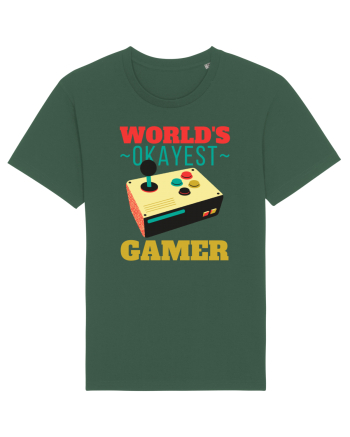 World's Okayest Gamer Bottle Green