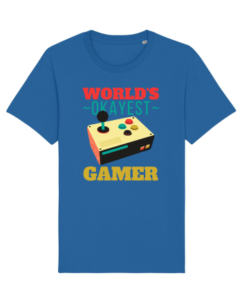 World's Okayest Gamer Royal Blue