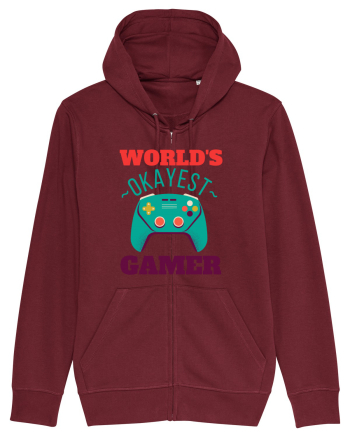 World's Okayest Gamer Burgundy
