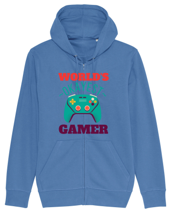 World's Okayest Gamer Bright Blue