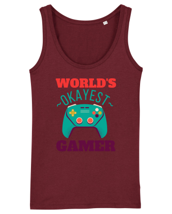 World's Okayest Gamer Burgundy