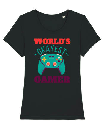 World's Okayest Gamer Black
