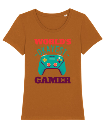 World's Okayest Gamer Roasted Orange