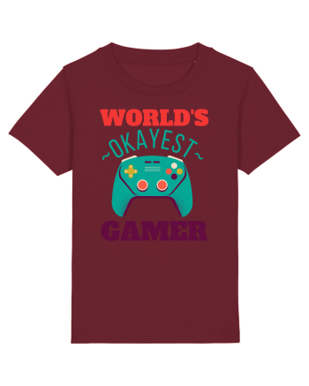 World's Okayest Gamer Burgundy