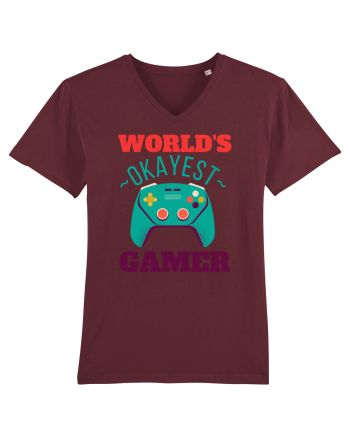 World's Okayest Gamer Burgundy
