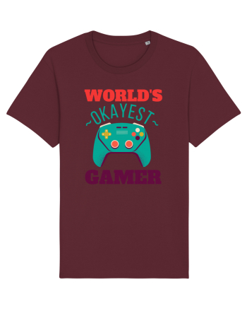World's Okayest Gamer Burgundy