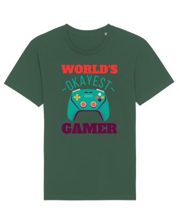 World's Okayest Gamer Bottle Green