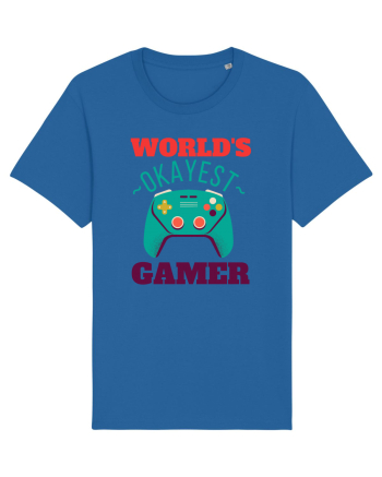 World's Okayest Gamer Royal Blue