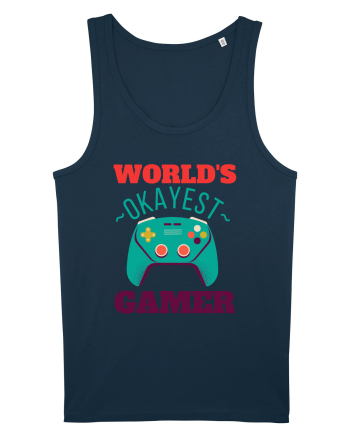 World's Okayest Gamer Navy
