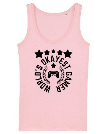 World's Okayest Gamer Cotton Pink