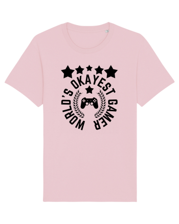 World's Okayest Gamer Cotton Pink