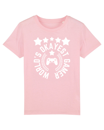 World's Okayest Gamer Cotton Pink