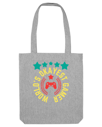 World's Okayest Gamer Heather Grey
