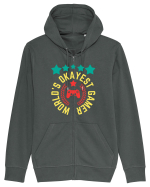 World's Okayest Gamer Hanorac cu fermoar Unisex Connector