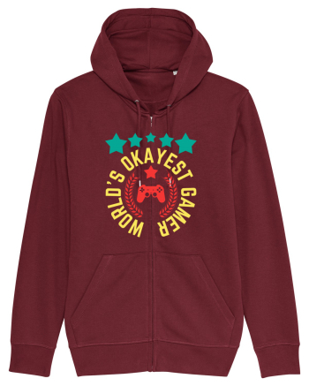 World's Okayest Gamer Burgundy