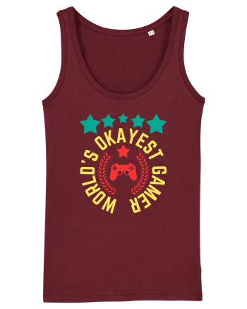 World's Okayest Gamer Burgundy