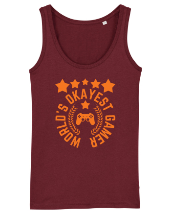 World's Okayest Gamer Burgundy