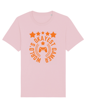 World's Okayest Gamer Cotton Pink