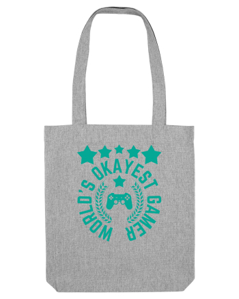 World's Okayest Gamer Heather Grey