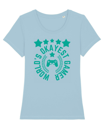 World's Okayest Gamer Sky Blue