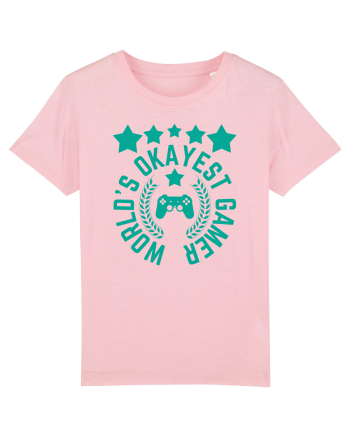 World's Okayest Gamer Cotton Pink