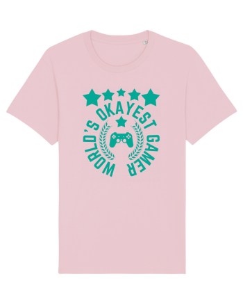 World's Okayest Gamer Cotton Pink