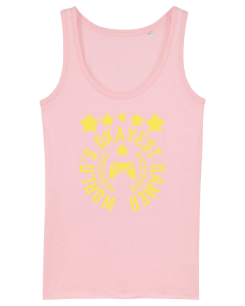 World's Okayest Gamer Cotton Pink