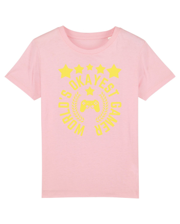 World's Okayest Gamer Cotton Pink