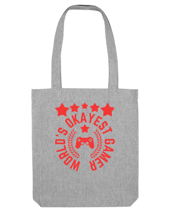 World's Okayest Gamer Heather Grey
