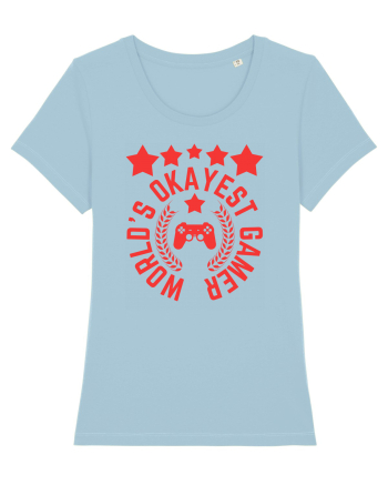 World's Okayest Gamer Sky Blue