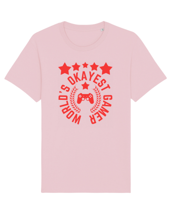 World's Okayest Gamer Cotton Pink