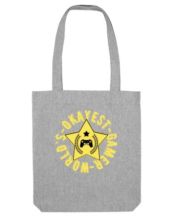World's Okayest Gamer Heather Grey