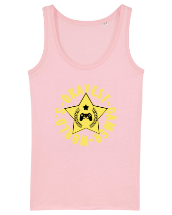 World's Okayest Gamer Cotton Pink