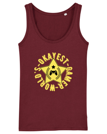 World's Okayest Gamer Burgundy