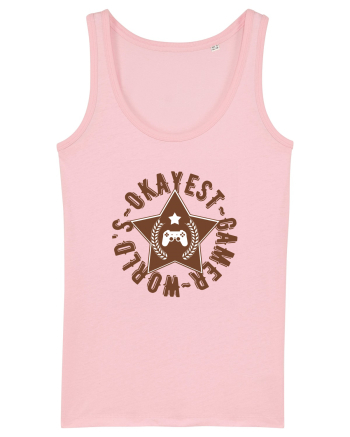 World's Okayest Gamer Cotton Pink