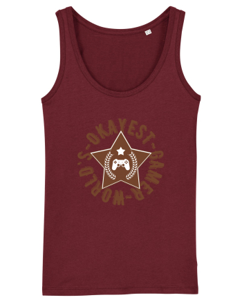World's Okayest Gamer Burgundy