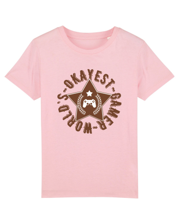 World's Okayest Gamer Cotton Pink