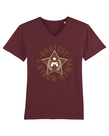 World's Okayest Gamer Burgundy