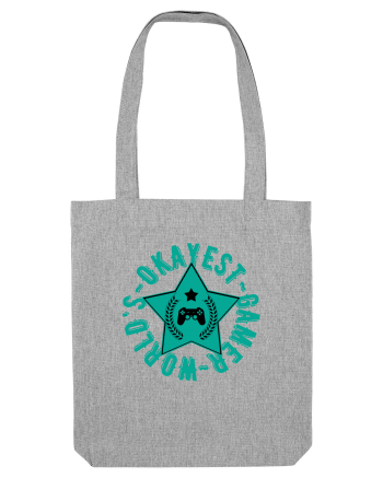 World's Okayest Gamer Heather Grey