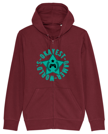 World's Okayest Gamer Burgundy