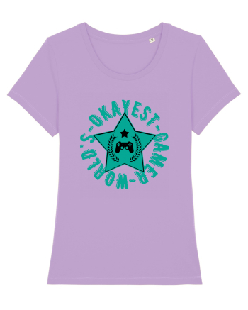 World's Okayest Gamer Lavender Dawn