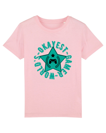 World's Okayest Gamer Cotton Pink