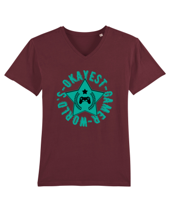 World's Okayest Gamer Burgundy